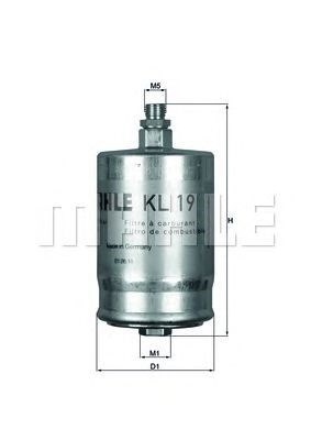 Filtro de combustível KL19