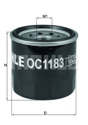 P7160 Filtro de óleo OC1183