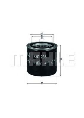 Filtro de óleo filtron OC236