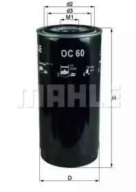 Filtro de lubrificante, desvio giratório OC60