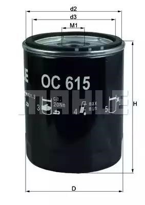 [*]filtro de óleo OC615
