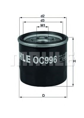 Filtro de óleo OC996