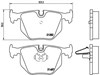 Sapatas do freio traseiras de disco P06020 BREMBO