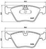 Sapatas do freio dianteiras de disco P06022 BREMBO