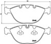 Sapatas do freio dianteiras de disco P06028 BREMBO