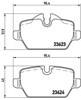 Sapatas do freio traseiras de disco P06037 BREMBO