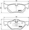 Sapatas do freio traseiras de disco P06038 BREMBO