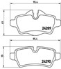 Sapatas do freio traseiras de disco P06052 BREMBO