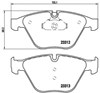 Sapatas do freio dianteiras de disco P06054 BREMBO