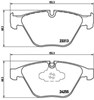 Sapatas do freio dianteiras de disco P06055 BREMBO