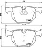 Sapatas do freio traseiras de disco P06056 BREMBO