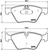 Sapatas do freio dianteiras de disco P06057 BREMBO