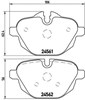 Sapatas do freio traseiras de disco P06064 BREMBO