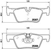 Sapatas do freio traseiras de disco P06071 BREMBO