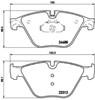 Sapatas do freio dianteiras de disco P06074 BREMBO