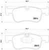 Sapatas do freio dianteiras de disco P06078 BREMBO