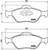 Sapatas do freio dianteiras de disco P24055 BREMBO