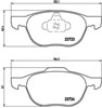 Sapatas do freio dianteiras de disco P24061 BREMBO