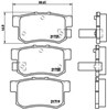 Sapatas do freio traseiras de disco P28022 BREMBO