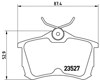 Sapatas do freio traseiras de disco P28030 BREMBO