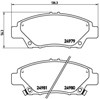 Sapatas do freio dianteiras de disco P28050 BREMBO