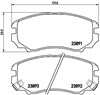 Sapatas do freio dianteiras de disco P30018 BREMBO