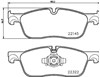 Sapatas do freio dianteiras de disco P36035 BREMBO