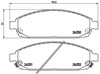 Sapatas do freio dianteiras de disco P37010 BREMBO