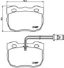 Sapatas do freio dianteiras de disco P44004 BREMBO