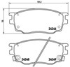 Sapatas do freio dianteiras de disco P49033 BREMBO