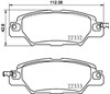 Sapatas do freio traseiras de disco P49053 BREMBO