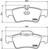 Sapatas do freio traseiras de disco P50052 BREMBO