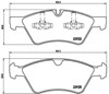 Sapatas do freio dianteiras de disco P50063 BREMBO