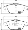 Sapatas do freio traseiras de disco P50104 BREMBO