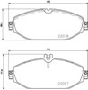 Sapatas do freio dianteiras de disco P50124 BREMBO