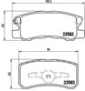 Sapatas do freio traseiras de disco P54031 BREMBO