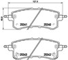 Sapatas do freio traseiras de disco P56082 BREMBO