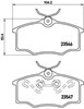 Sapatas do freio dianteiras de disco P59034 BREMBO