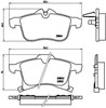 Sapatas do freio dianteiras de disco P59045 BREMBO