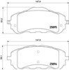 Sapatas do freio dianteiras de disco P61120 BREMBO