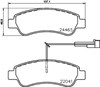 Sapatas do freio traseiras de disco P61125 BREMBO