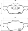 Sapatas do freio dianteiras de disco P68048 BREMBO