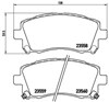 Sapatas do freio dianteiras de disco P78010 BREMBO