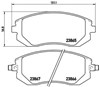 Sapatas do freio dianteiras de disco P78013 BREMBO