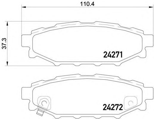 Pastilha de freio Subaru Foreste(R) (sh_) P78020