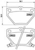 Sapatas do freio traseiras de disco P83052 BREMBO