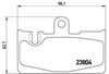 Sapatas do freio traseiras de disco P83059 BREMBO