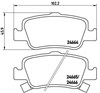 Sapatas do freio traseiras de disco P83080 BREMBO