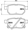 Sapatas do freio traseiras de disco P83133 BREMBO