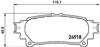 Sapatas do freio traseiras de disco P83152 BREMBO